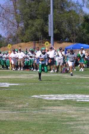 ...only to make a great catch and score the 1st TD in Jr. Rams history!